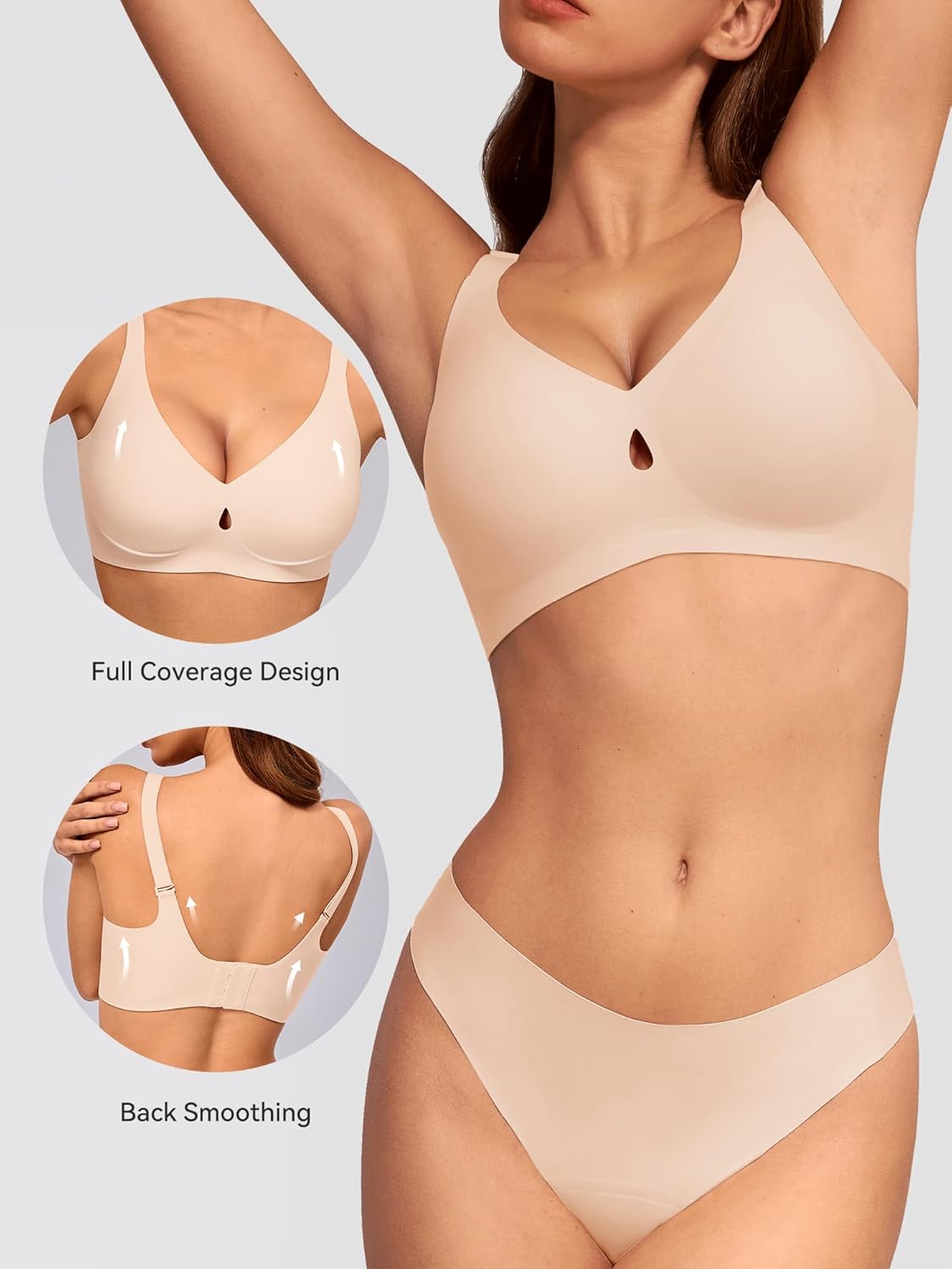 Thumbnail 3 de LUCKMEEY Bras No Underwire Wireless Bra A-DD 🩲