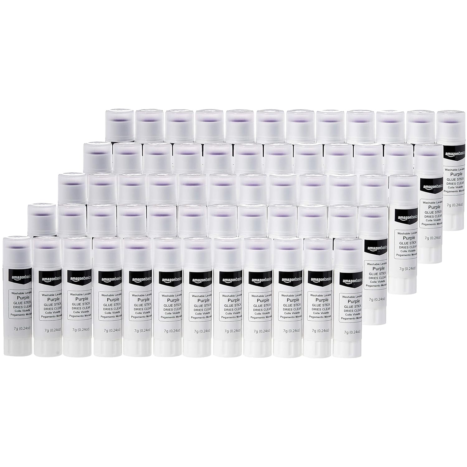 Detalle de Amazon Basics Purple Washable School Glue Sticks – 4-Pack