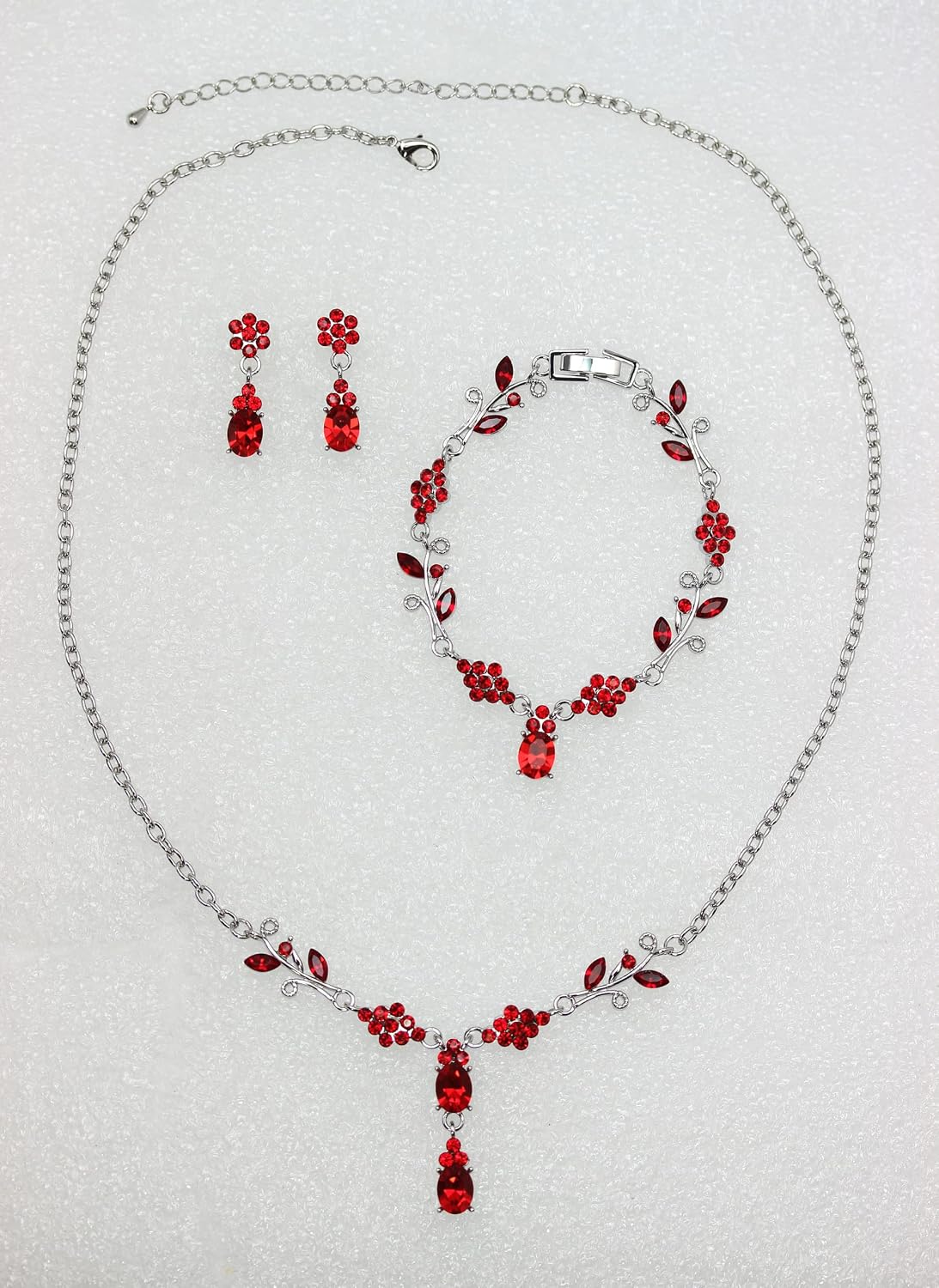 Detalle 2 de Faship Jewelry Set, Rhodium-Plated Copper