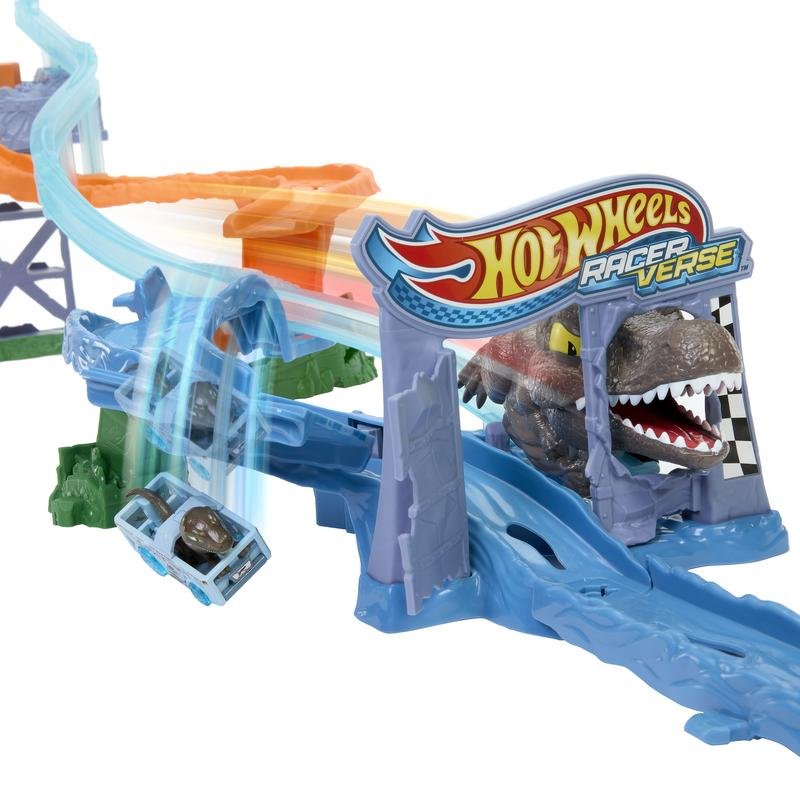 Detalle de Pista de vehículos Hot Wheels JFP32 multicolor: montaje fácil y expansión compatible