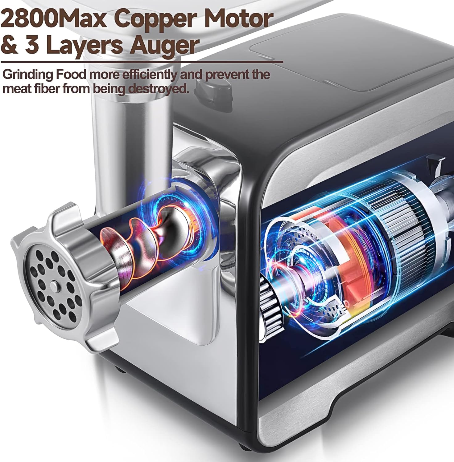 Thumbnail 5 de ALTRA LIFE Meat Grinder 2800W electric meat grinder
