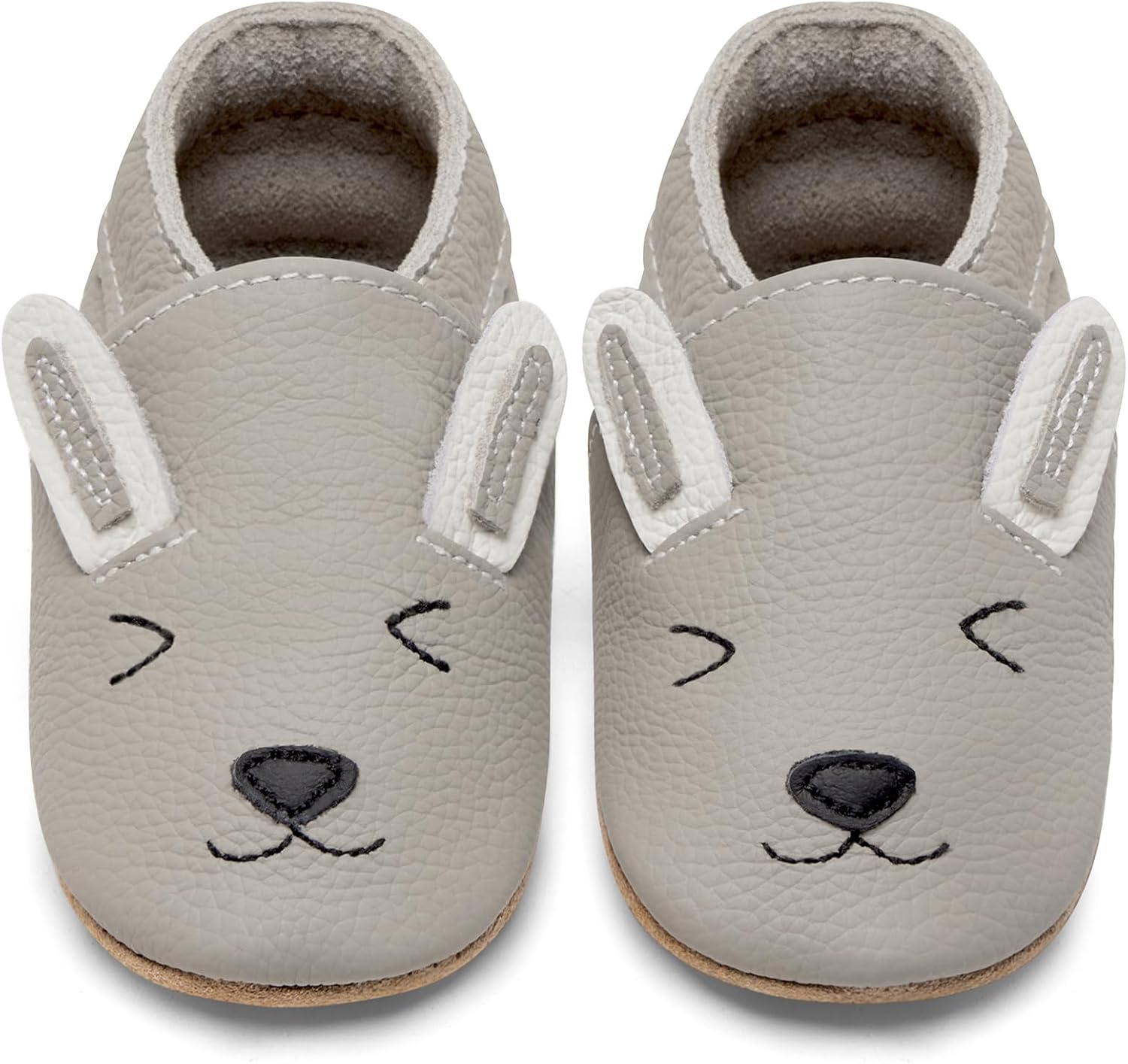 IceUnicorn Krabbelschuhe Baby Lauflernschuhe – weiches Leder, rutschfeste Sohle