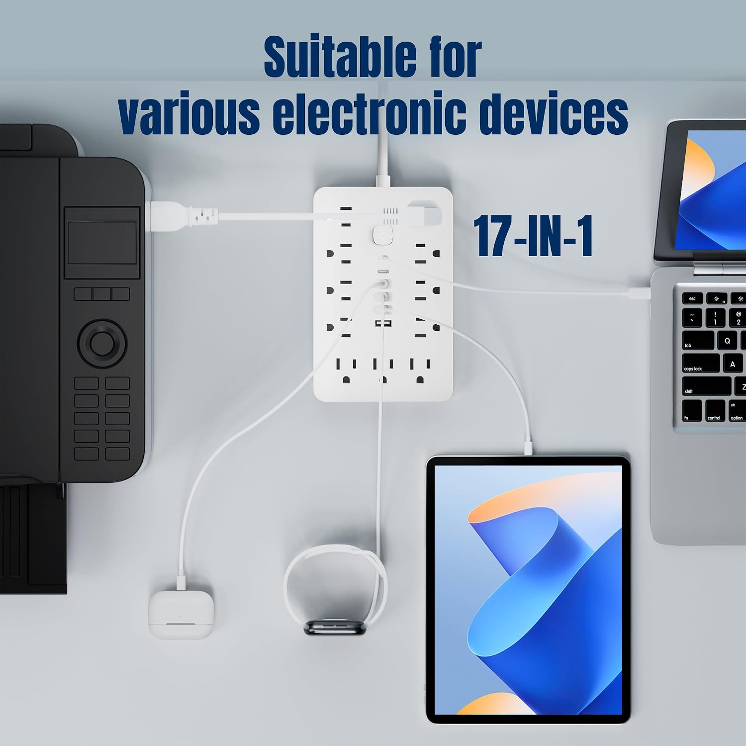 Thumbnail 6 de JouleLoom 17-in-1 Power Strip with 6 USB Cables ๐