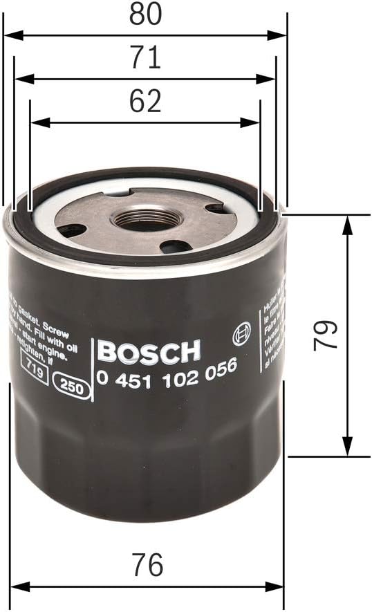 Thumbnail 1 de Bosch P2056 Oil Filter for Cars