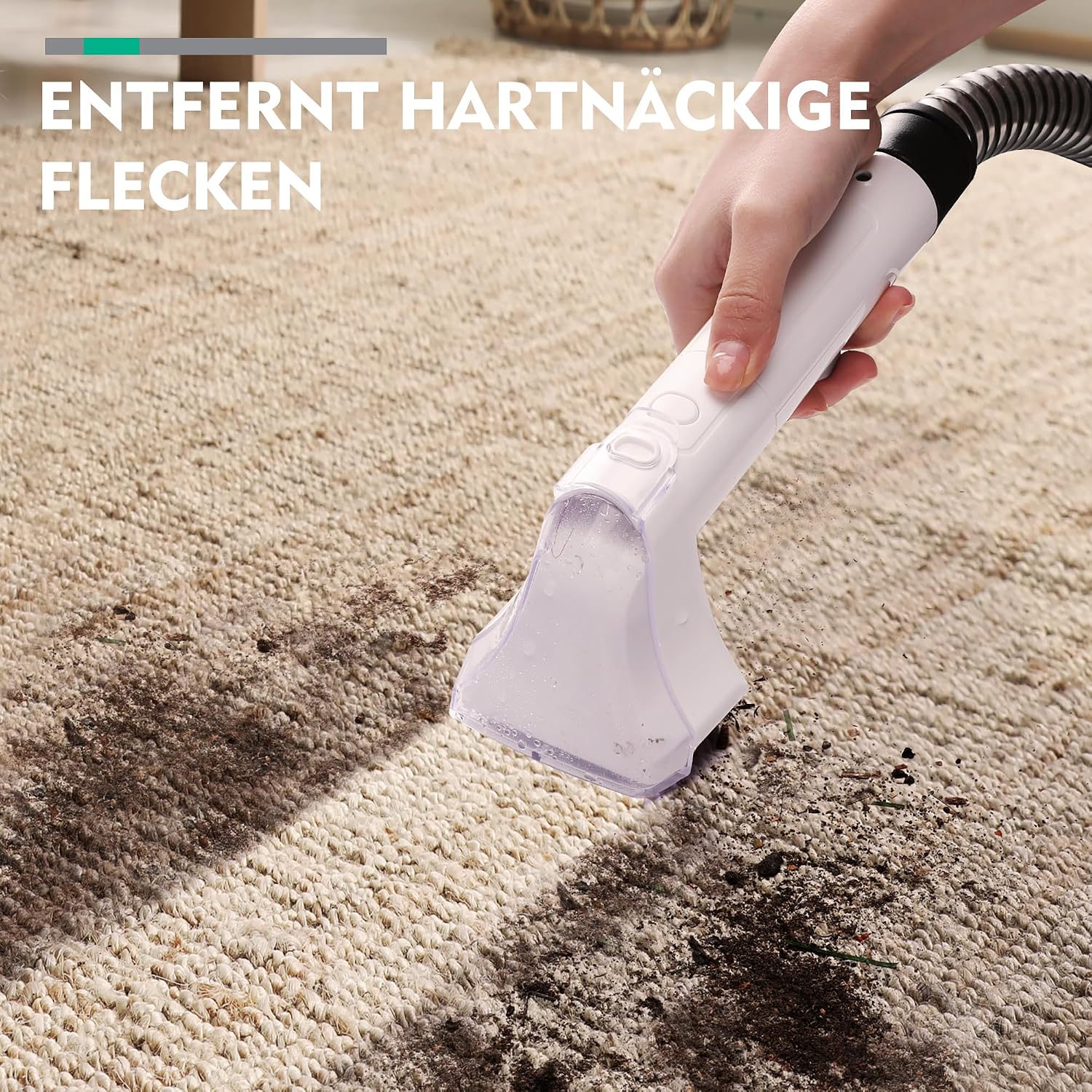 Detalle de HAUSHOF Waschsauger Teppichreiniger 400W