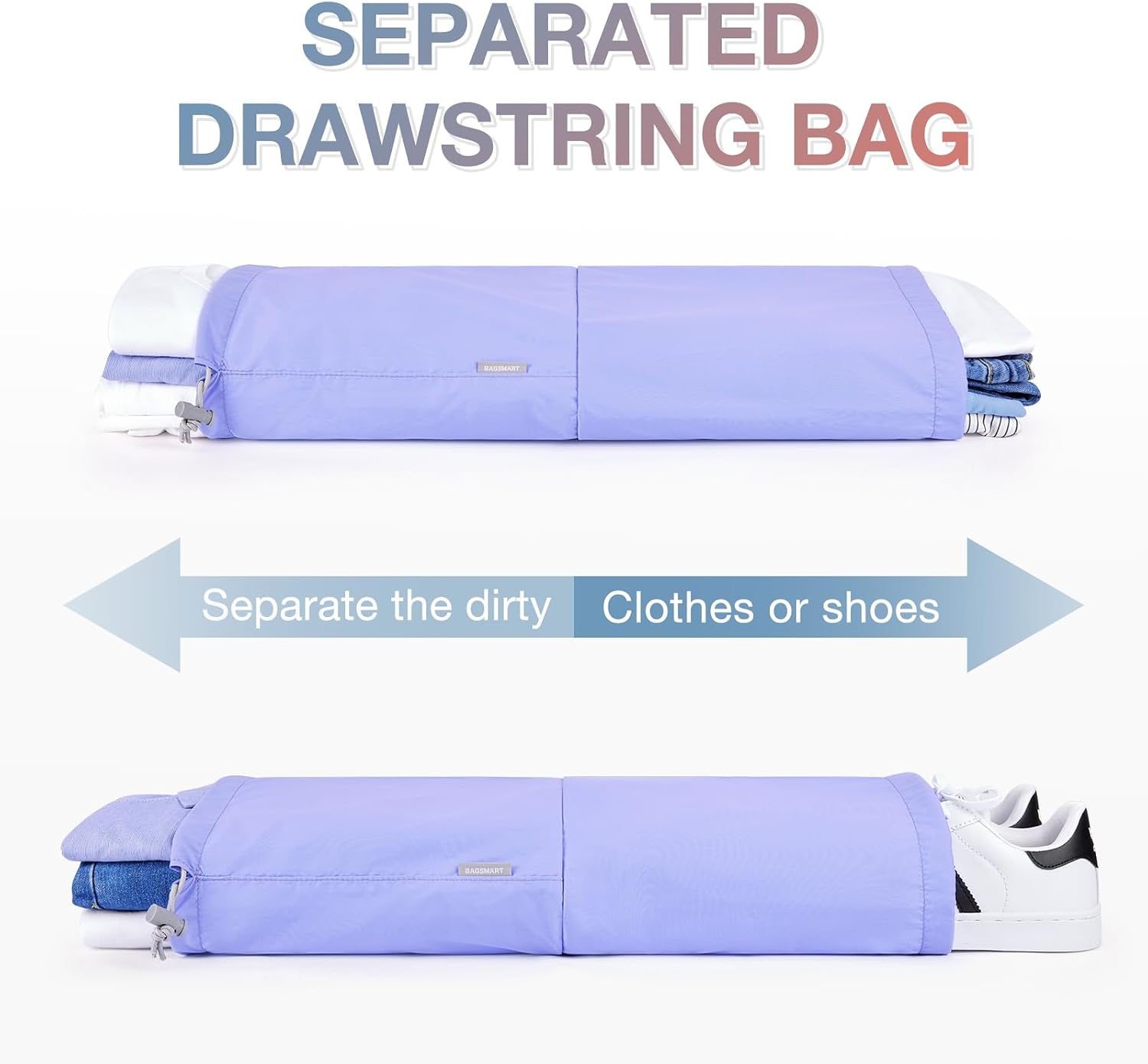 Thumbnail 3 de Bagsmart Compression Packing Cubes (6-set) for Suitcases & Backpack in Purple