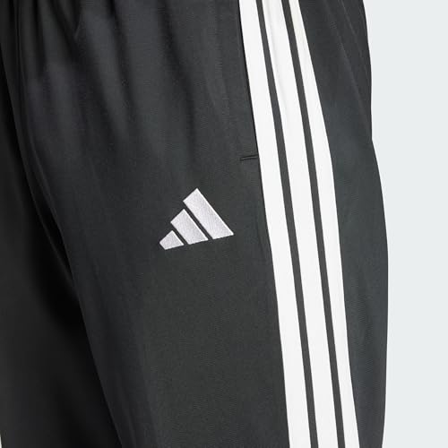 Detalle de adidas Basic 3 Stripes Tricot Track Suit: Herren-Trainingsanzug, Schwarz, XXL Short