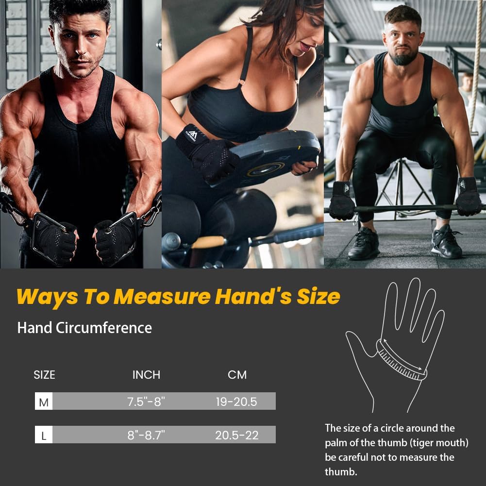 Thumbnail 2 de Gants de Gym Flintronic – Gants de Musculation avec Support de Poignet, Anti-Choc et Anti-Dérapage