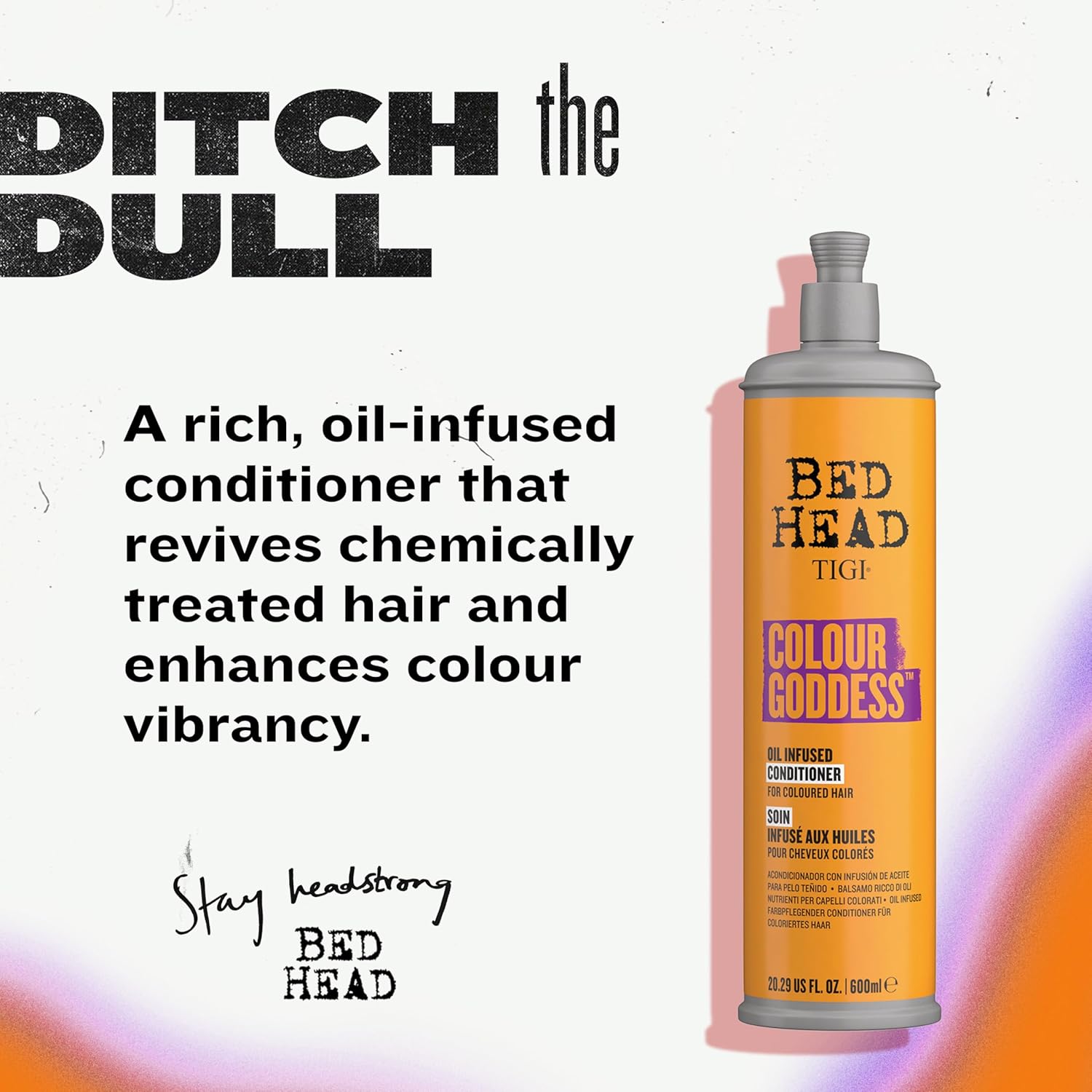 Detalle de TIGI BED HEAD Colour Goddess Conditioner - 600 ml: nutrimento e protezione per capelli colorati