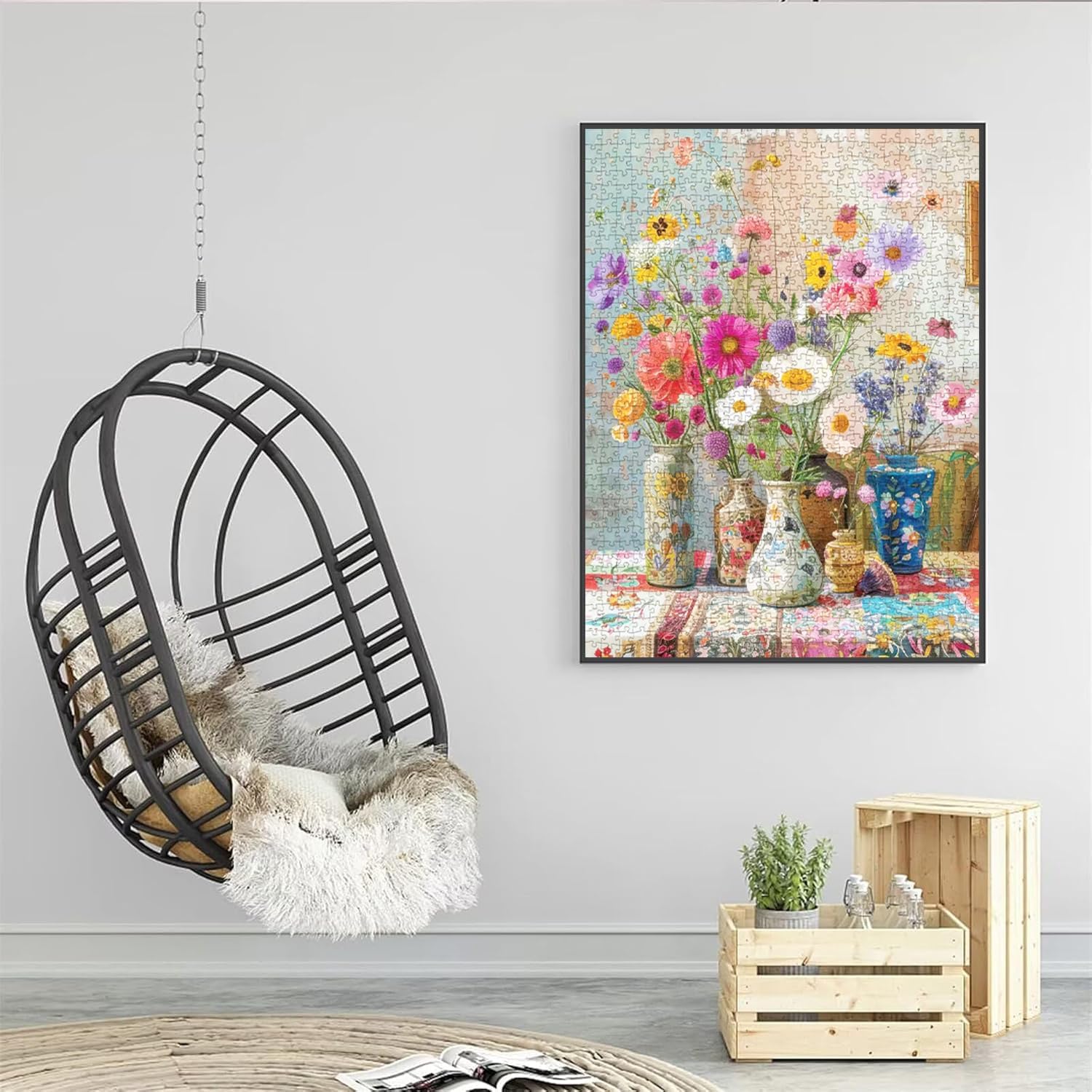 Thumbnail 5 de 1000 Piece Jigsaw Puzzle Vase 27.56×19.69in