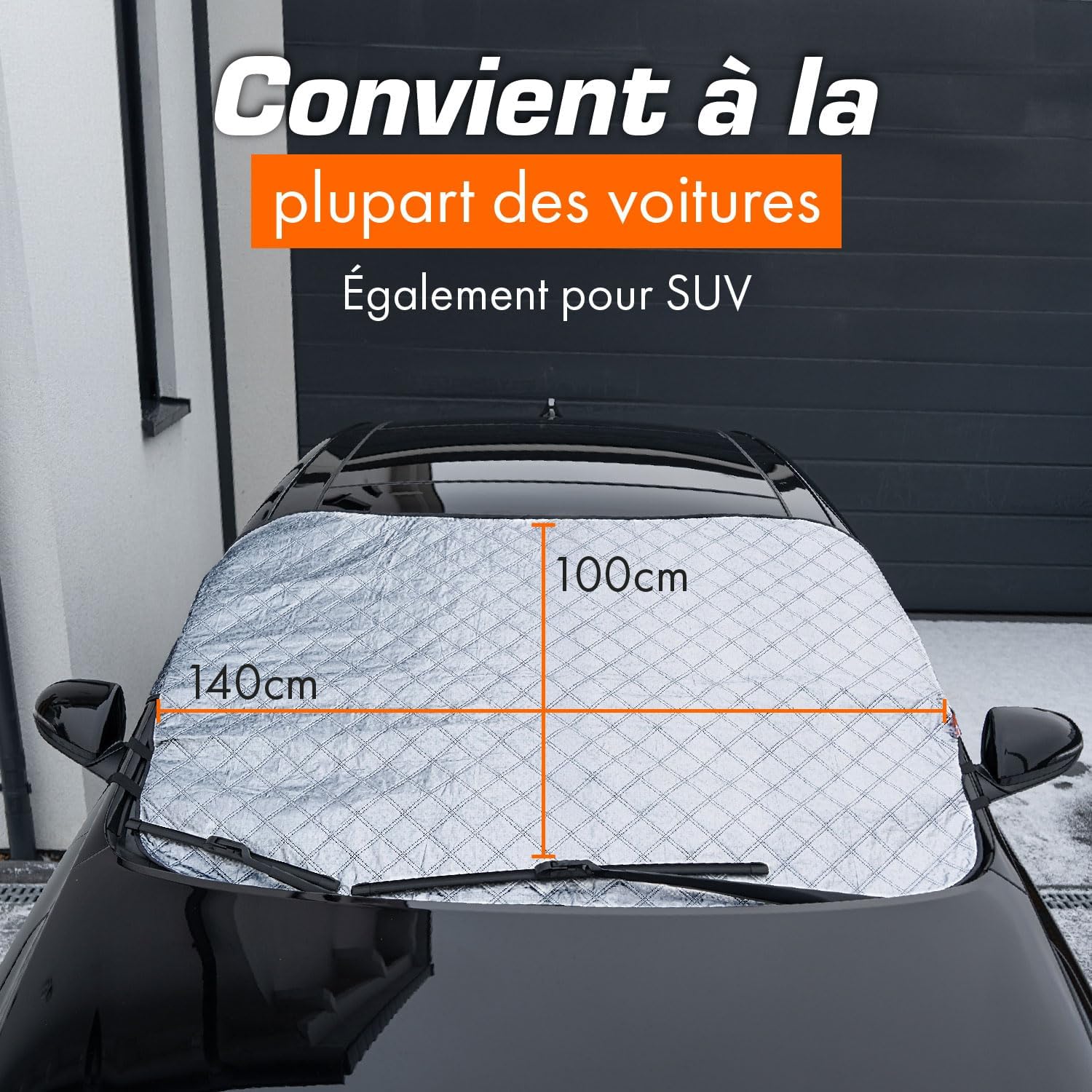 Detalle 2 de Upgrade4cars Couverture pare-brise 145×100 cm