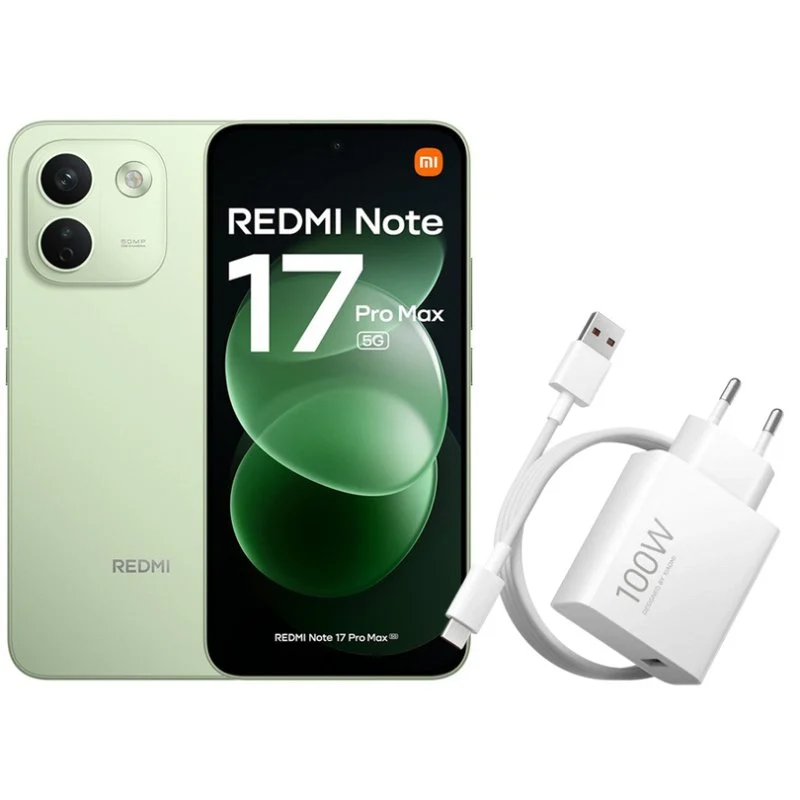 Detalle de Xiaomi Redmi Note 17 Pro Max 5G 8GB 512GB Verde con Cargador 100W
