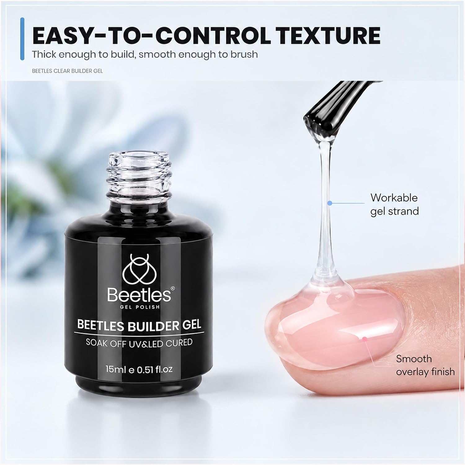 Thumbnail 4 de Beetles 7-in-1 Clear Builder Gel Nail Set