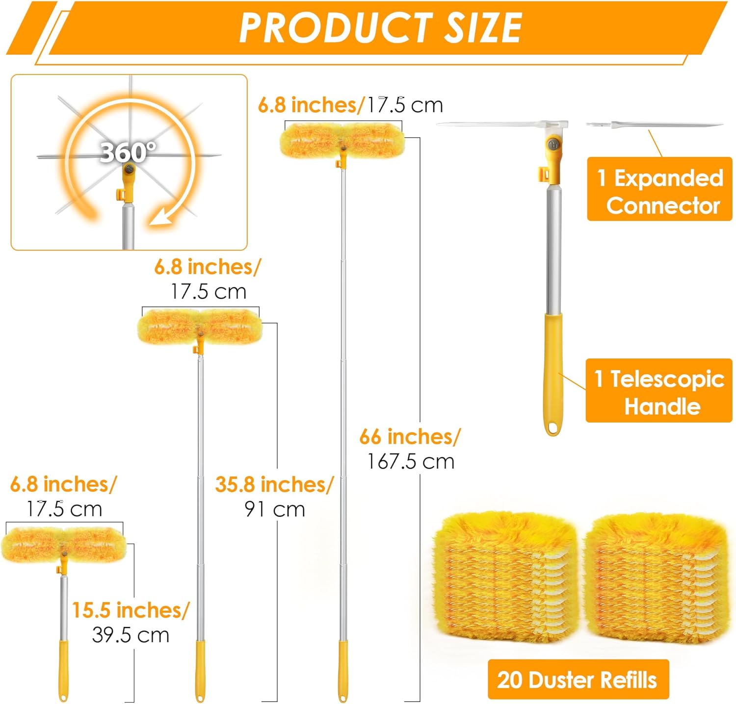 Thumbnail 5 de NEWE Dusters Kit with 65in Handle