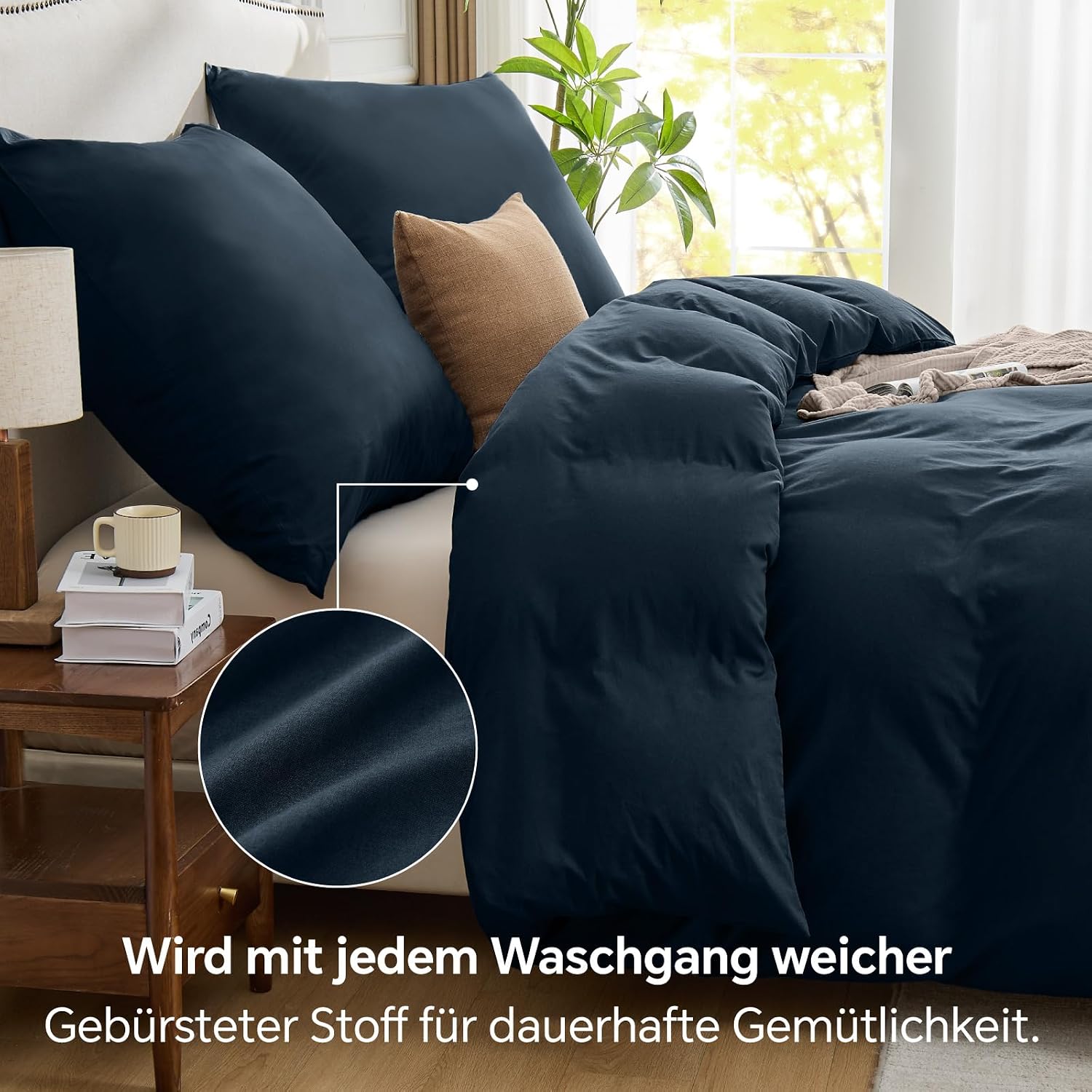 Thumbnail 3 de BEDELITE Bettwäsche 220x240 Baumwolle 3-teilig