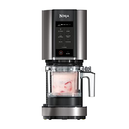 Detalle de Ninja CREAMi NC302EU: heladera multifunción 1,4 L para helados y más, con 2 tarrinas