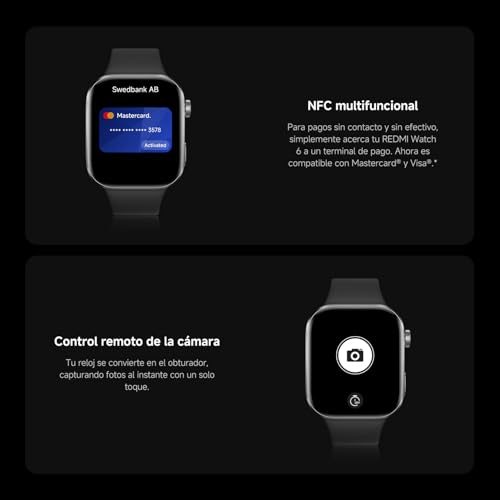 Thumbnail 2 de XIAOMI Redmi Watch 6 NFC: Reloj inteligente con AMOLED 2.07