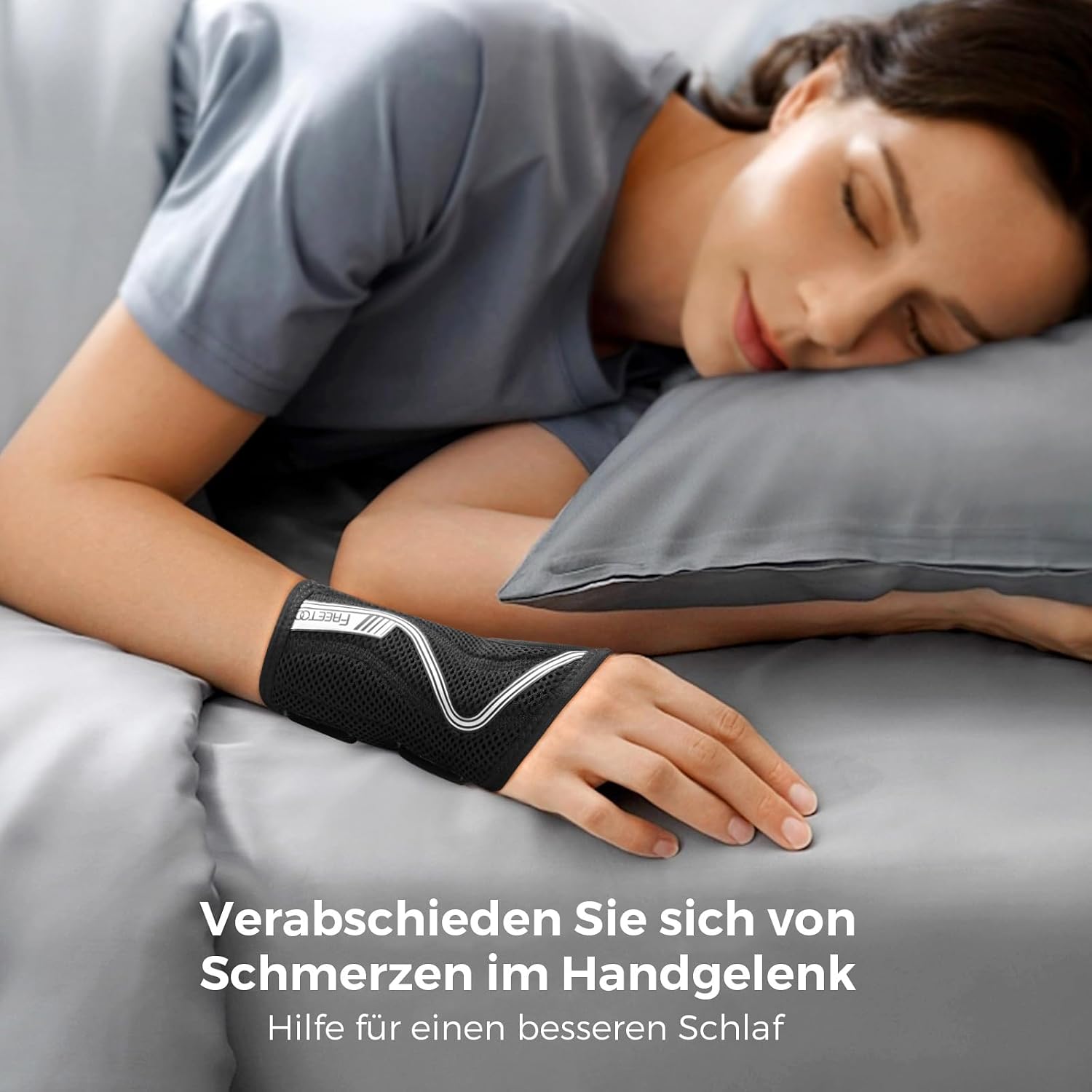 Detalle de FREETOO Flexibel-Leicht Handgelenkschiene 360° đ©ș
