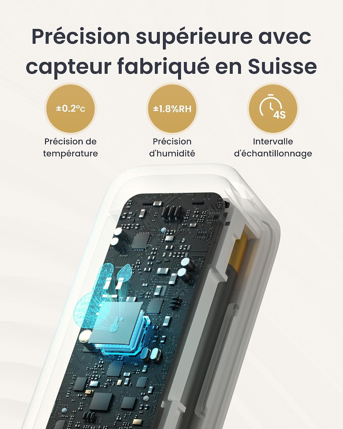 Detalle de SwitchBot IP65 Hygromètre Thermomètre 100m 📟