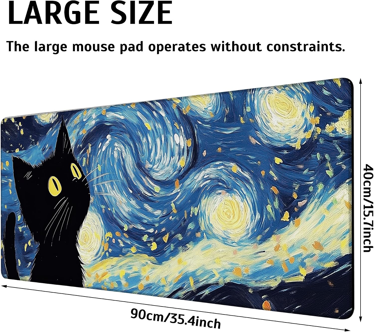 Detalle de WSAOTERK Mouse Pad, 35.4 x 15.7 Inches