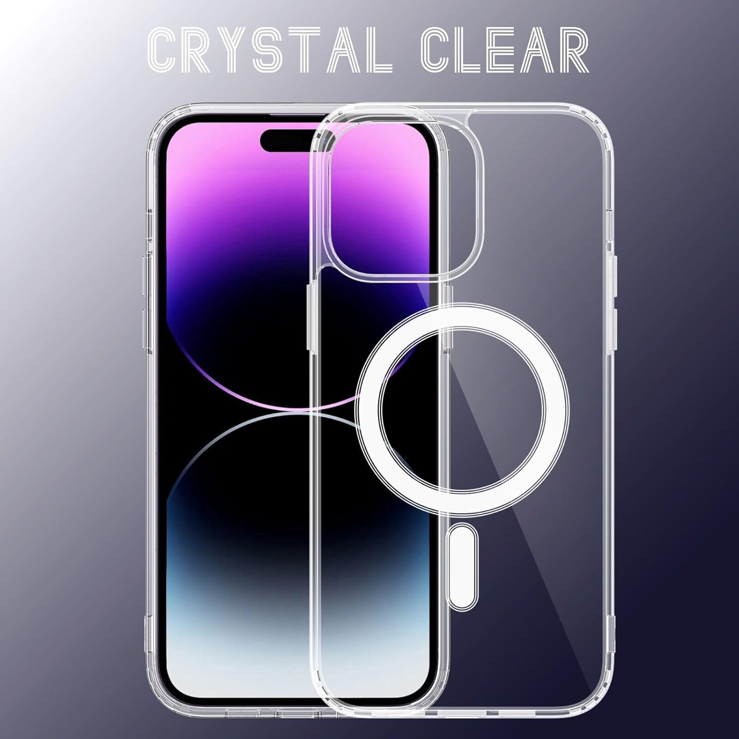 Thumbnail 6 de FOLAZ Clear and Transparent Magnetic Case for iPhone 15 Pro Max (6.7-inch)