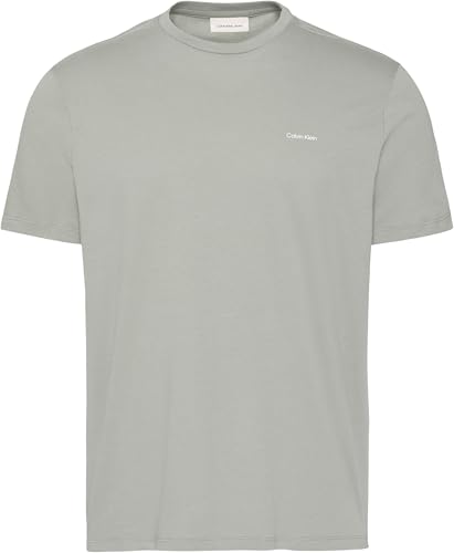 Thumbnail 4 de Calvin Klein Uomo T-Shirt Maniche Corte con Scollo Rotondo – Beige Shadow (S)
