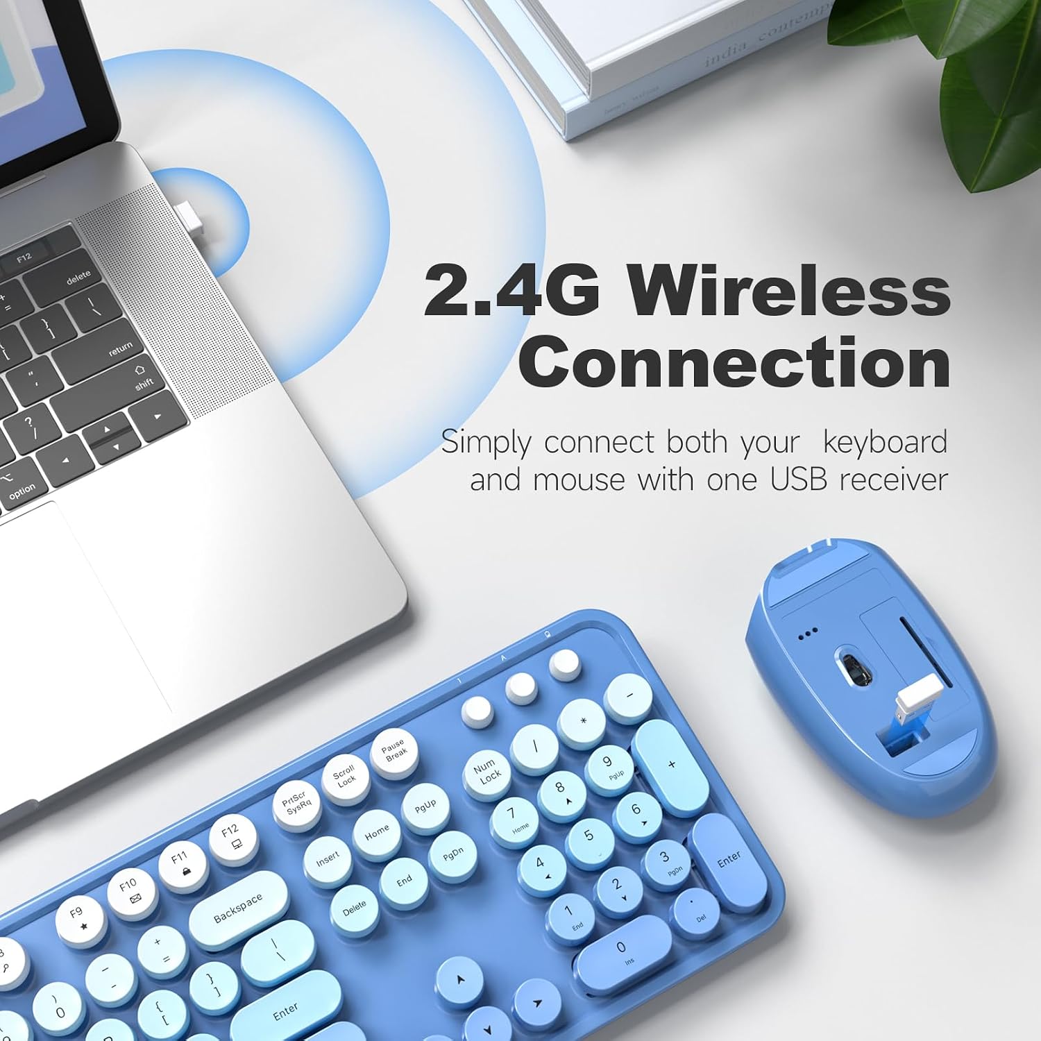 Detalle 2 de MOFII Wireless Keyboard and Mouse Combo 2.4G ⌨