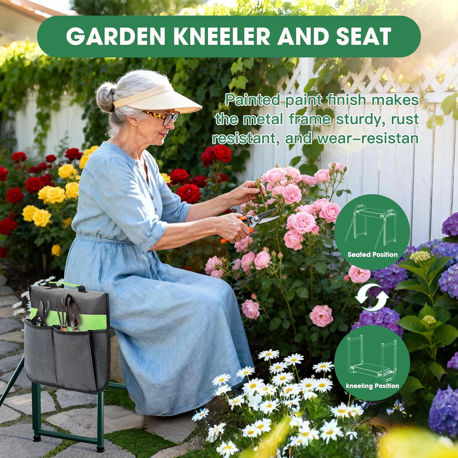 Thumbnail 3 de Onadak Garden Kneeler Seat, 4.5kg frame