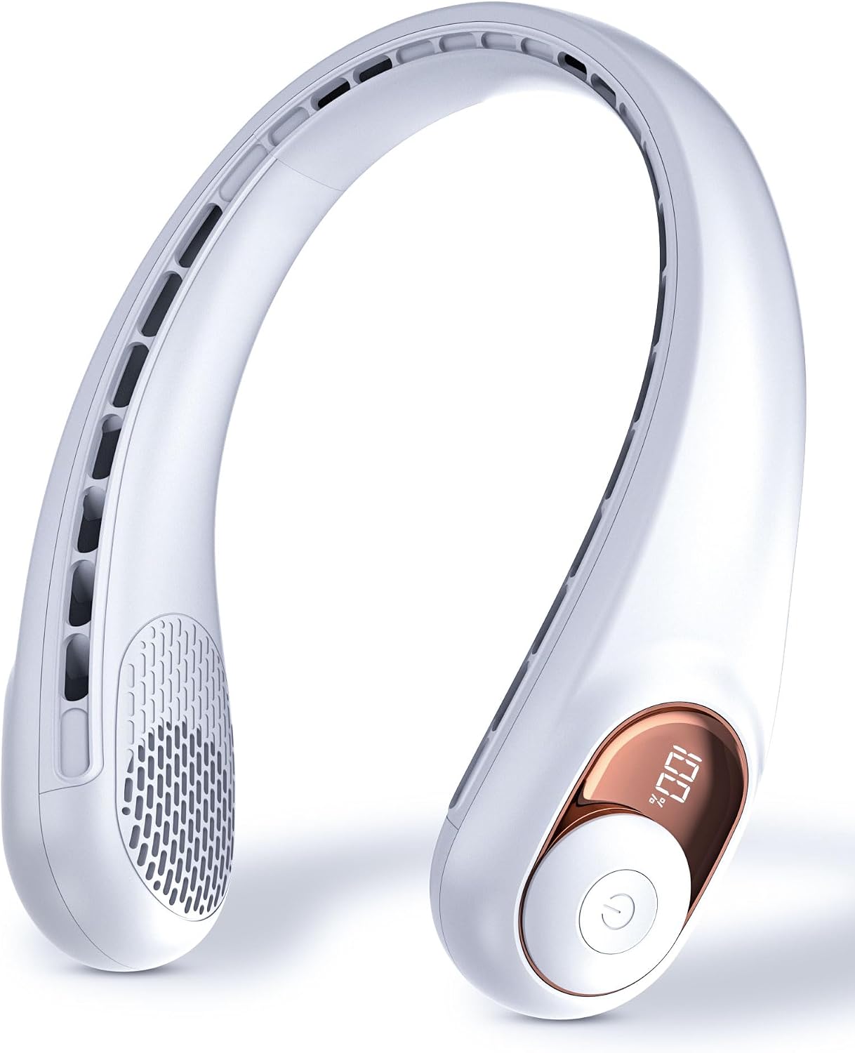 Detalle de TUNISE Neck Fan: Personal USB-C Neck Fan with LED Display and 4100 RPM