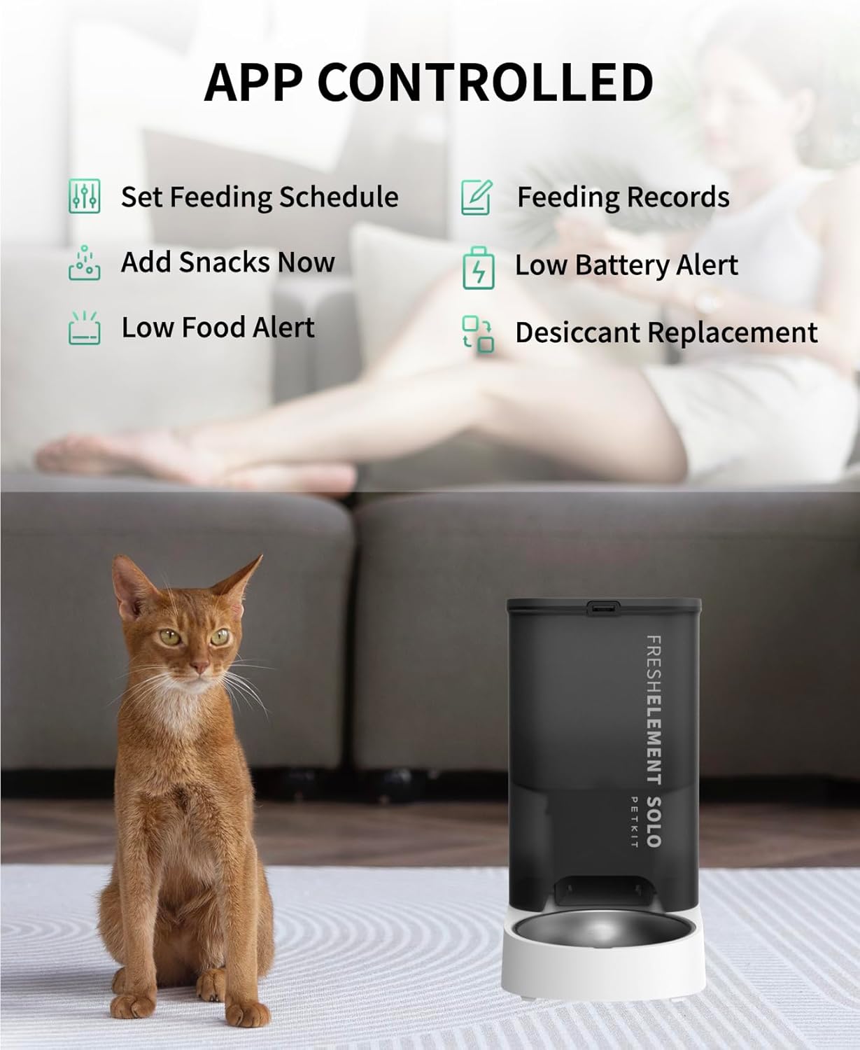 Detalle 2 de PETKIT Automatic Cat Feeder 3L