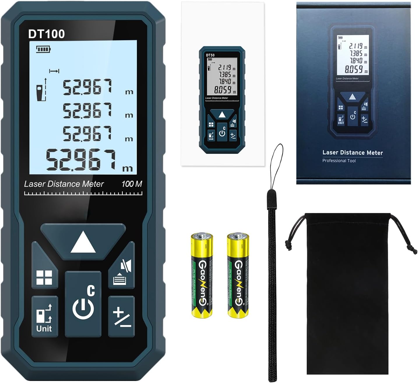 Thumbnail 6 de HANMATEK DT100 Laser Distance Meter (100m) — Practical, Rugged Range Finder Review