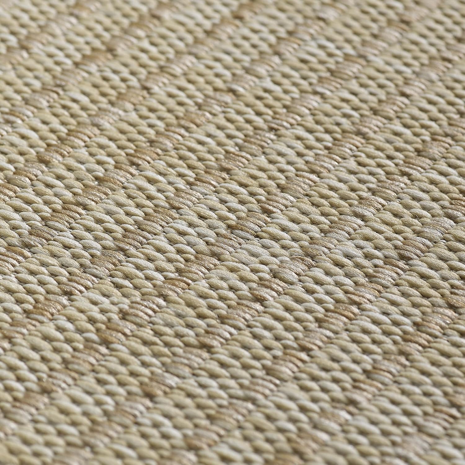 Detalle 2 de SIMPEX In- & Outdoor Teppich Wetterfest 280 × 370 cm Schwarz – Flachgewebe, wasserdicht und pflegeleicht