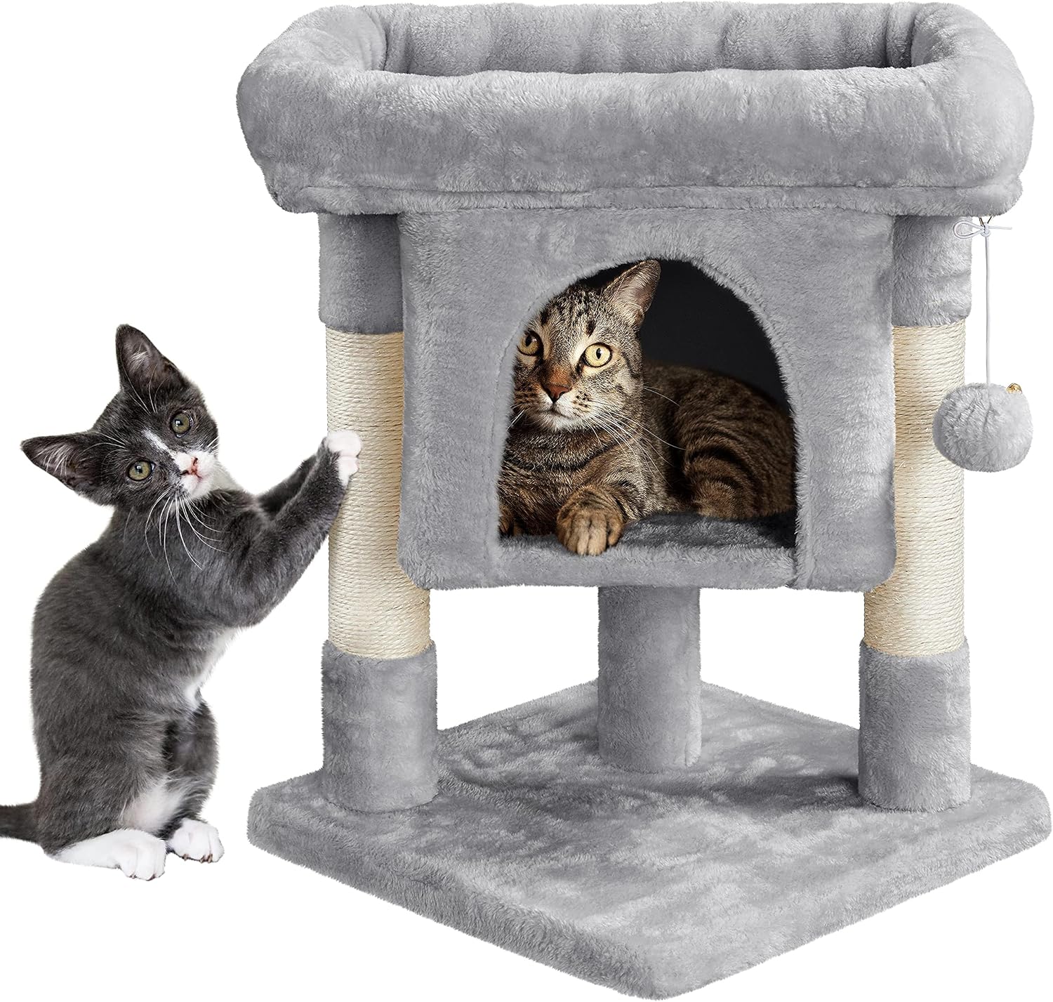 Detalle de Yaheetech 59cm cat scratching post tower