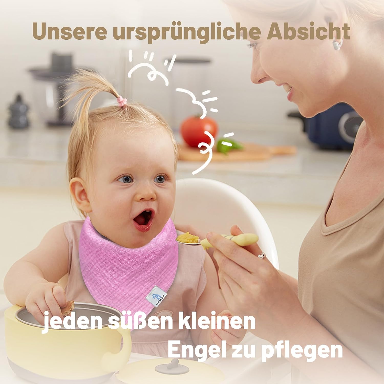 Thumbnail 6 de Ghguole 12er Musselin-Lätzchen