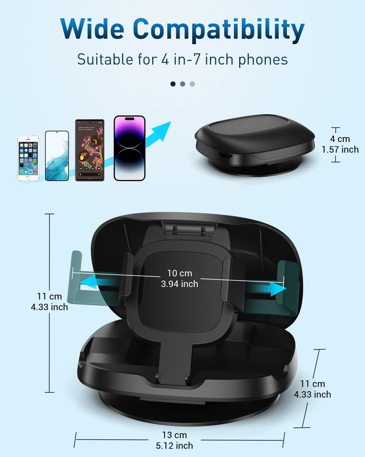 Detalle 2 de JOYEKY Car Phone Holder 360° rotatable