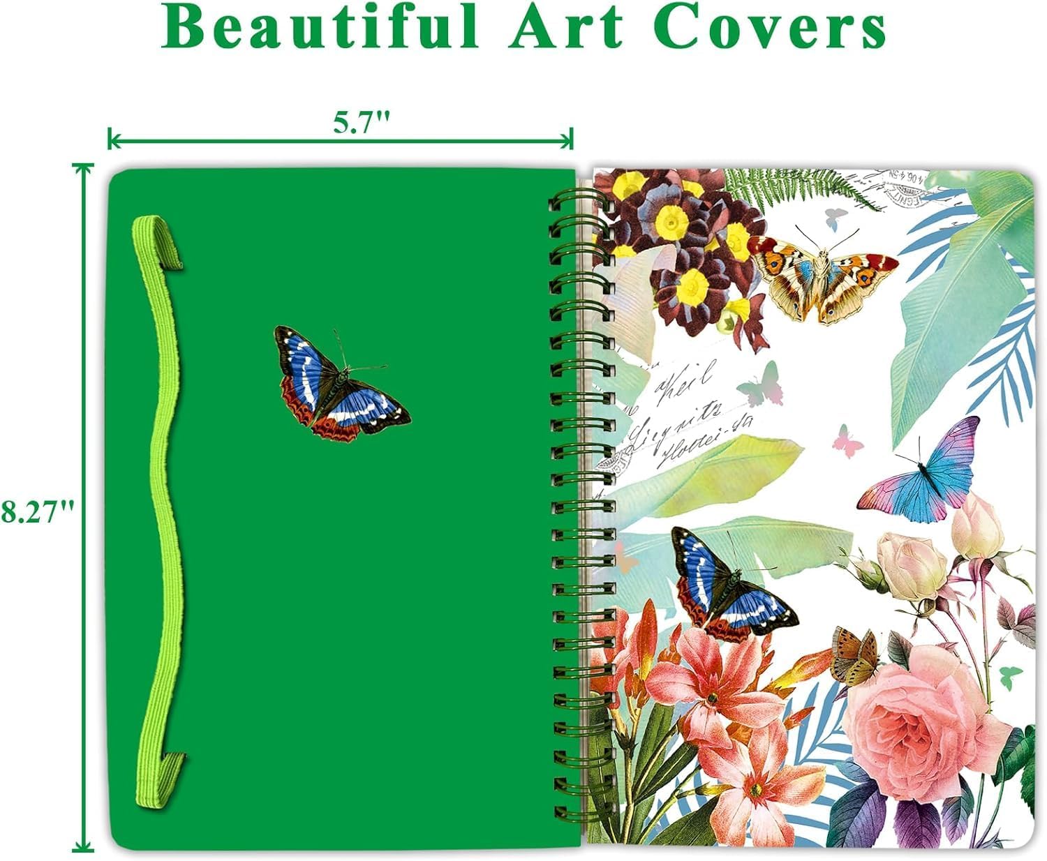 Detalle 2 de DWIYITTN A5 Spiral Notebooks, 4-Pack Hardcover Journals with Lined Pages