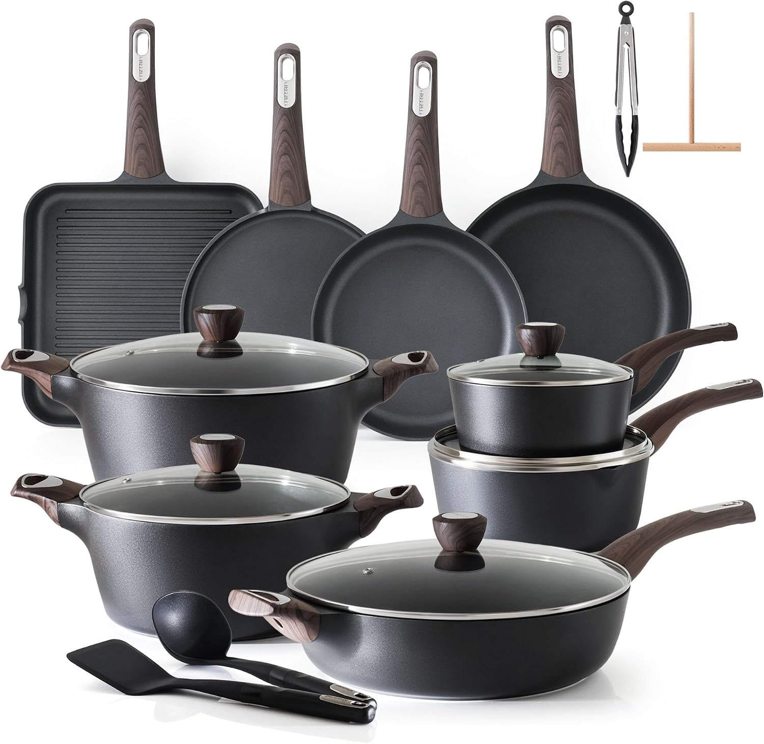 Detalle de SENSARTE 26-Piece Nonstick Cookware Set