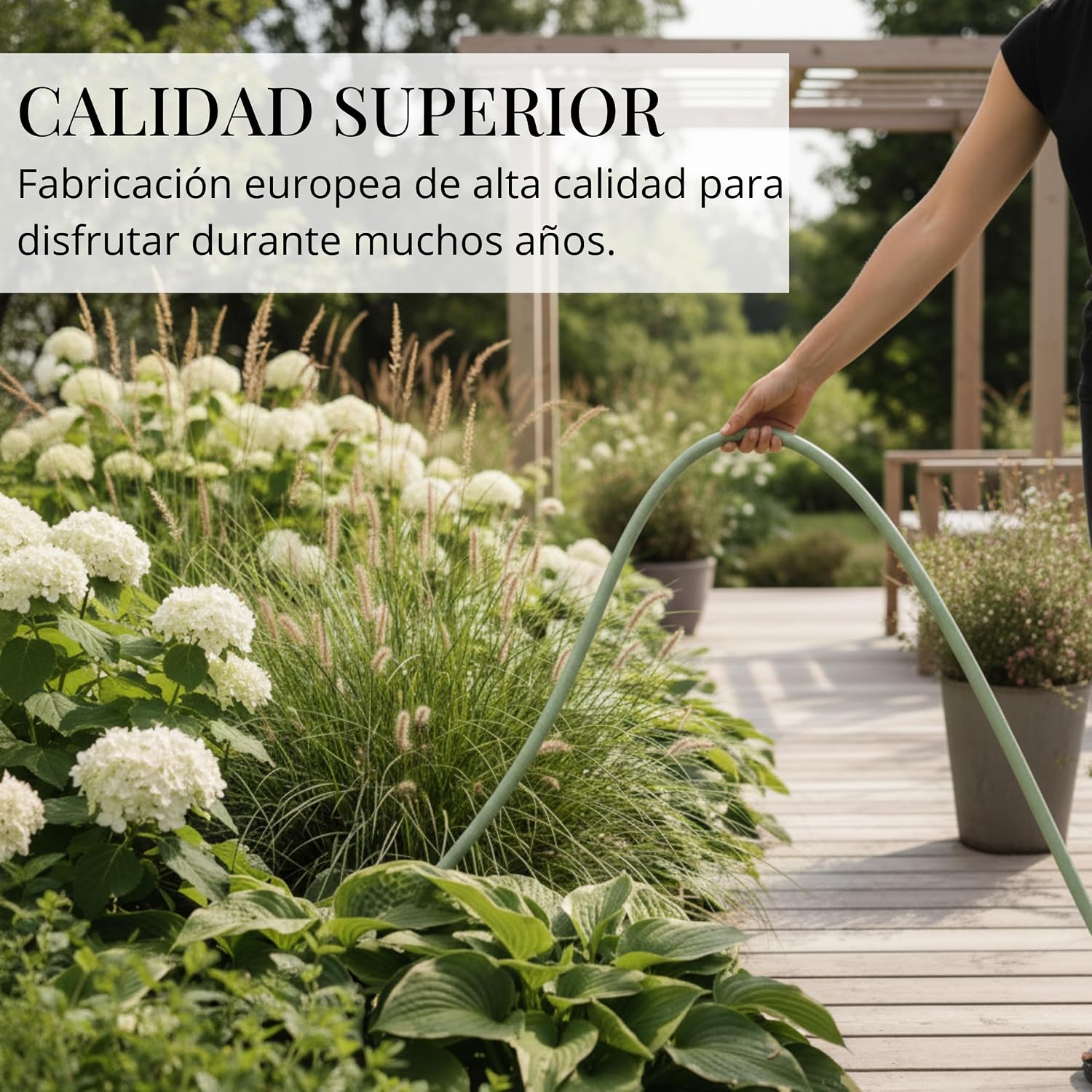 Thumbnail 4 de Manguera de jardín LIVLIG 20 m – 13 mm (1/2 pulgada), Made in Germany, verde Graceful Green
