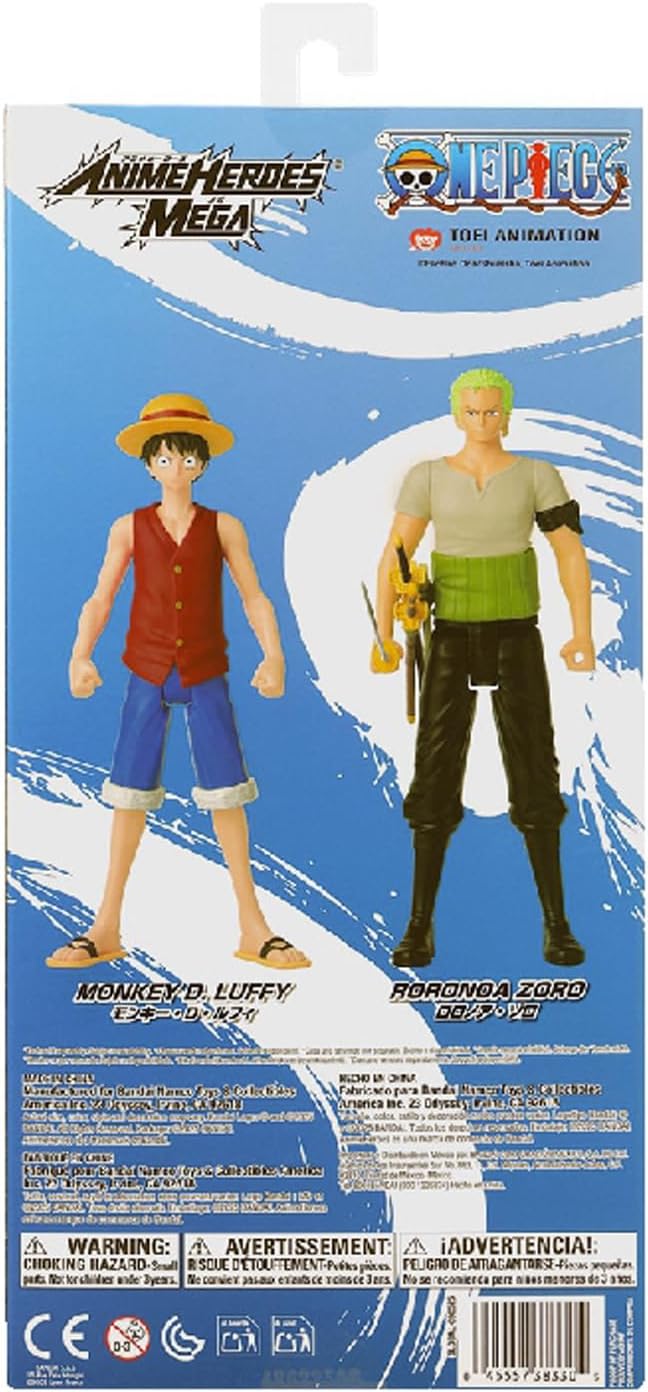 Detalle de BANDAI Anime Heroes Mega 30 cm Zoro – Action figure licenza ufficiale One Piece