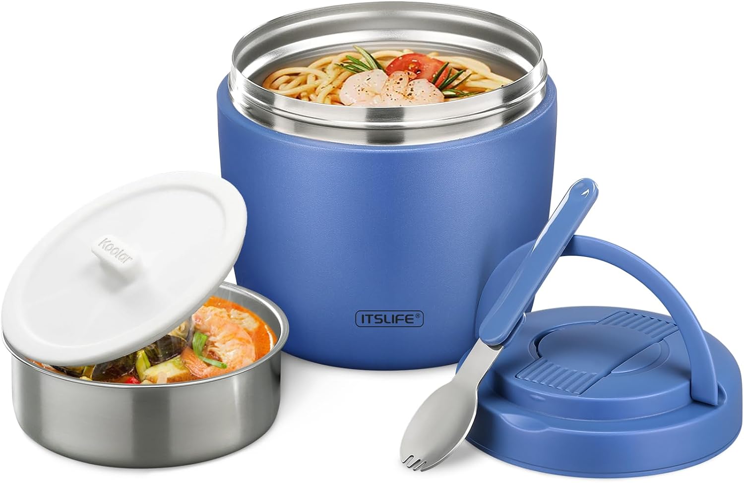 Detalle de Itslife Thermobehälter 970 ml für Essen