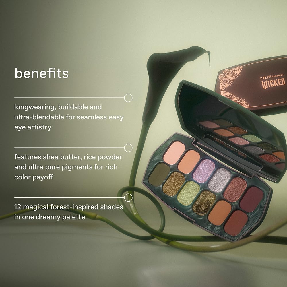 Thumbnail 5 de r.e.m. beauty Eyeshadow and Eyeliner Duo, 12-Shade Palette