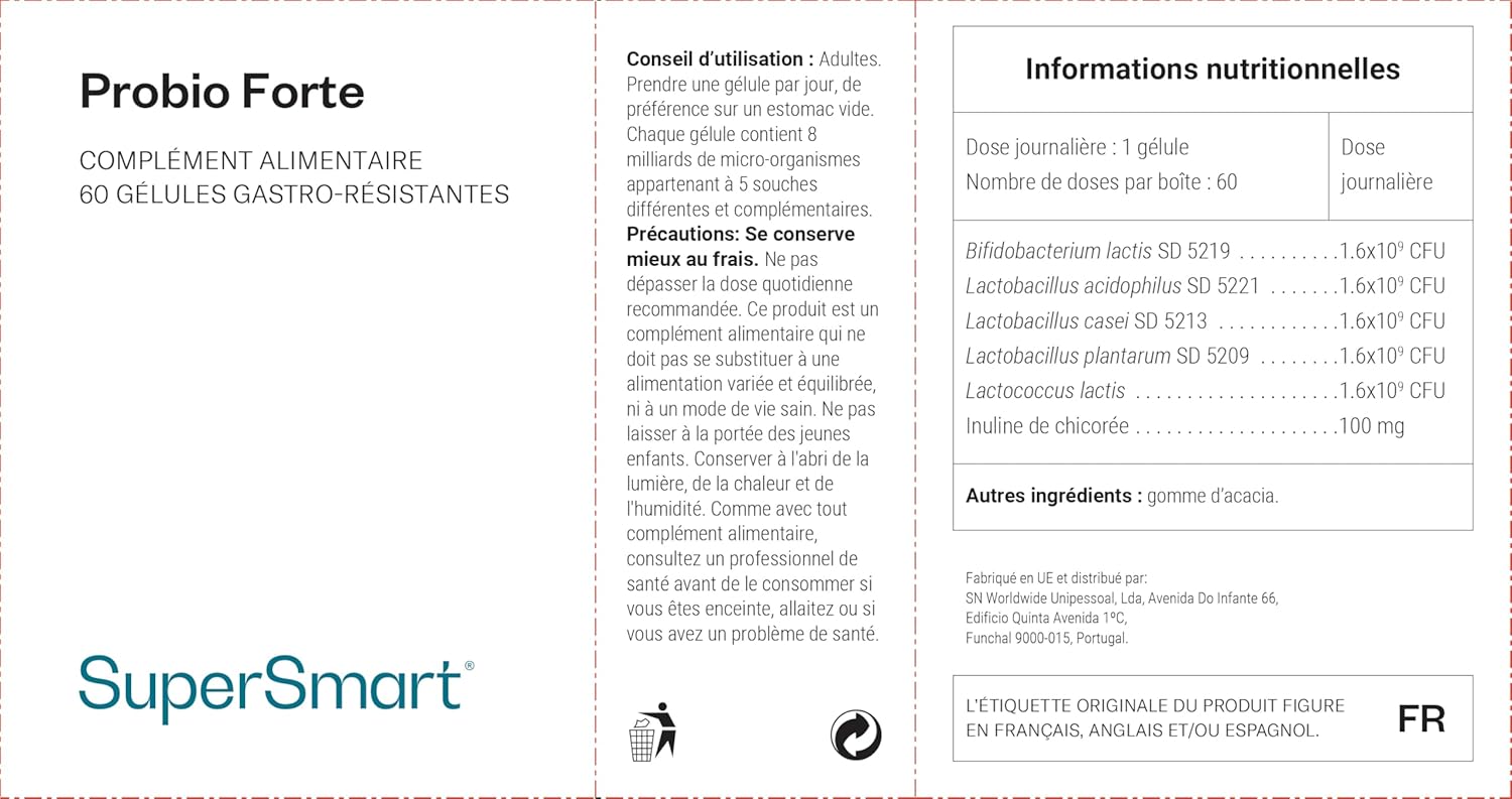 Thumbnail 2 de Probiotique Flore Intestinale – Renforce Flore Intestinale et le Système Immunitaire, 60 Gélules (8 Milliards par gélule) – Vegan, Sans Gluten