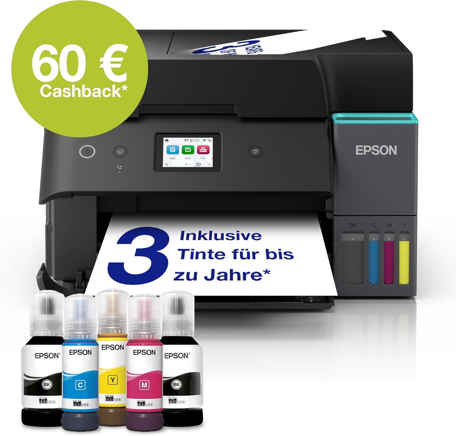 Thumbnail 1 de Epson EcoTank ET-4950, A4-Drucker mit Wi-Fi und Duplex, bis zu 3 Jahre Tinte 📄