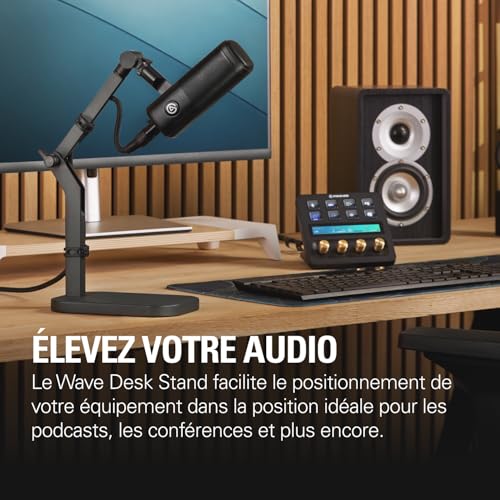 Detalle de Elgato Wave Desk Stand – Support pour micro et accessoires