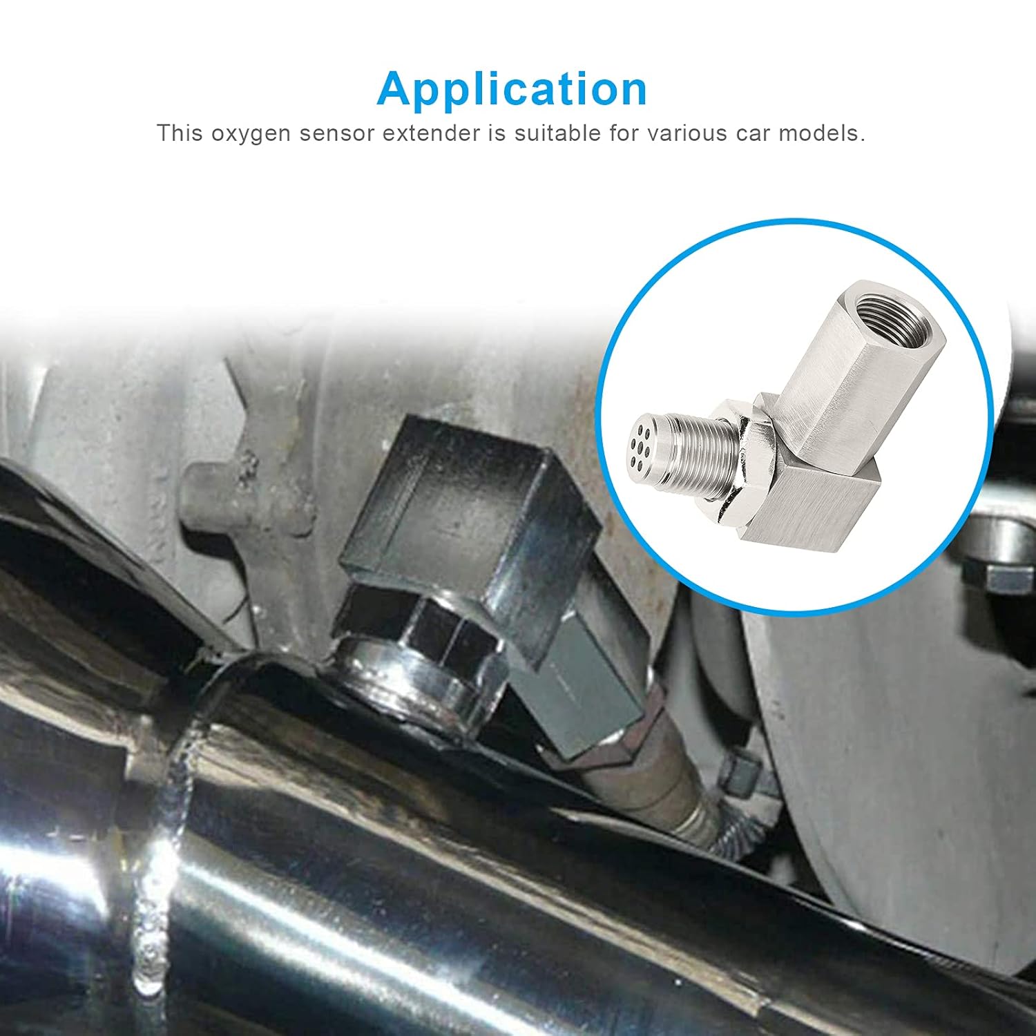 Detalle de Extender Sensore O2 e Adattatore Sonda Lambda M18x1,5mm per Sistema di Scarico