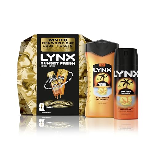 Detalle de Lynx Sunset Fresh Gift Set: Body Wash & Body Spray with FIFA World Cup 2026 Tickets Chance