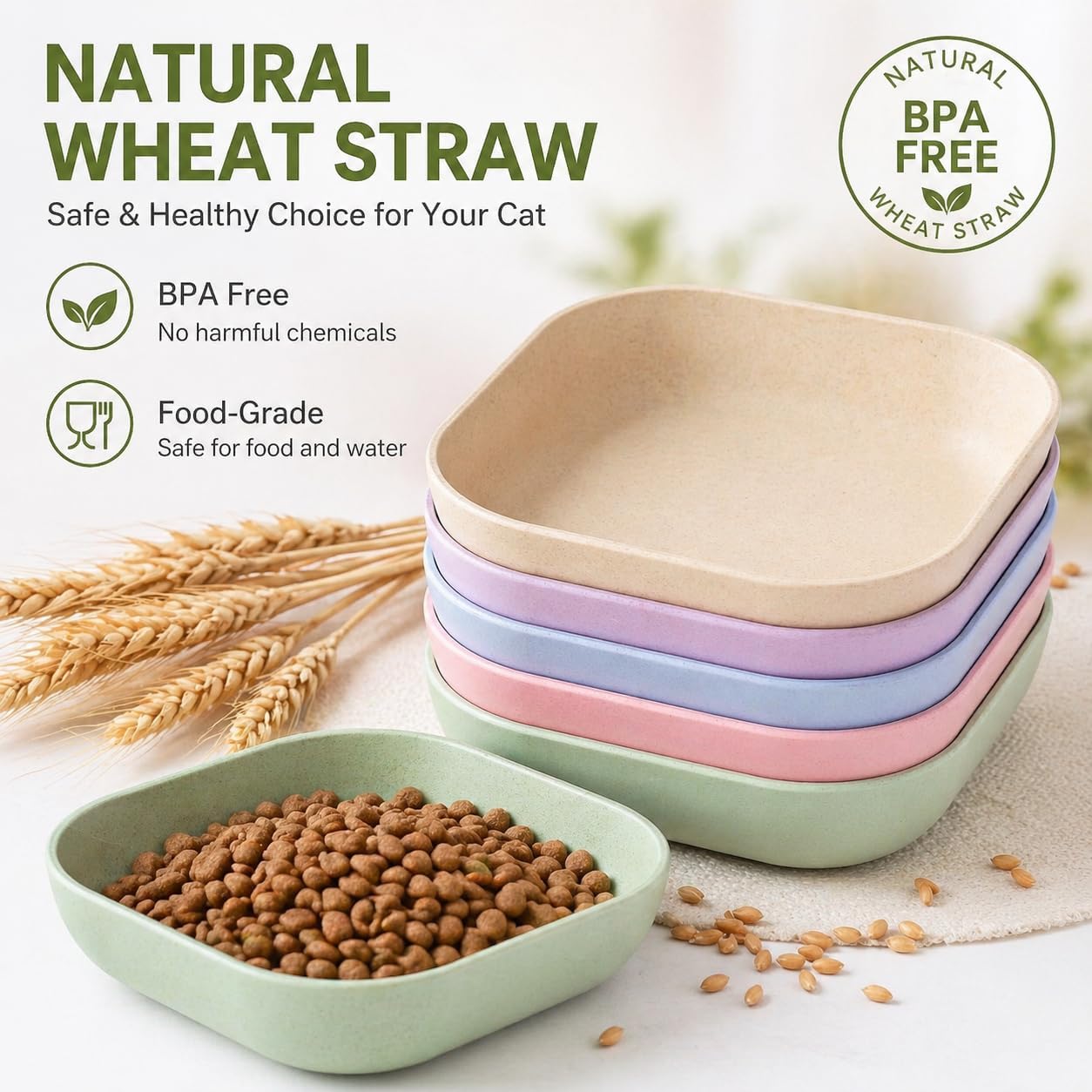 Detalle 2 de Cat Bowls 10 Pack 5.5in whisker friendly