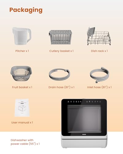 Thumbnail 10 de HAVA Table Top Dishwasher with Water Softener & Enhanced Energy Efficiency