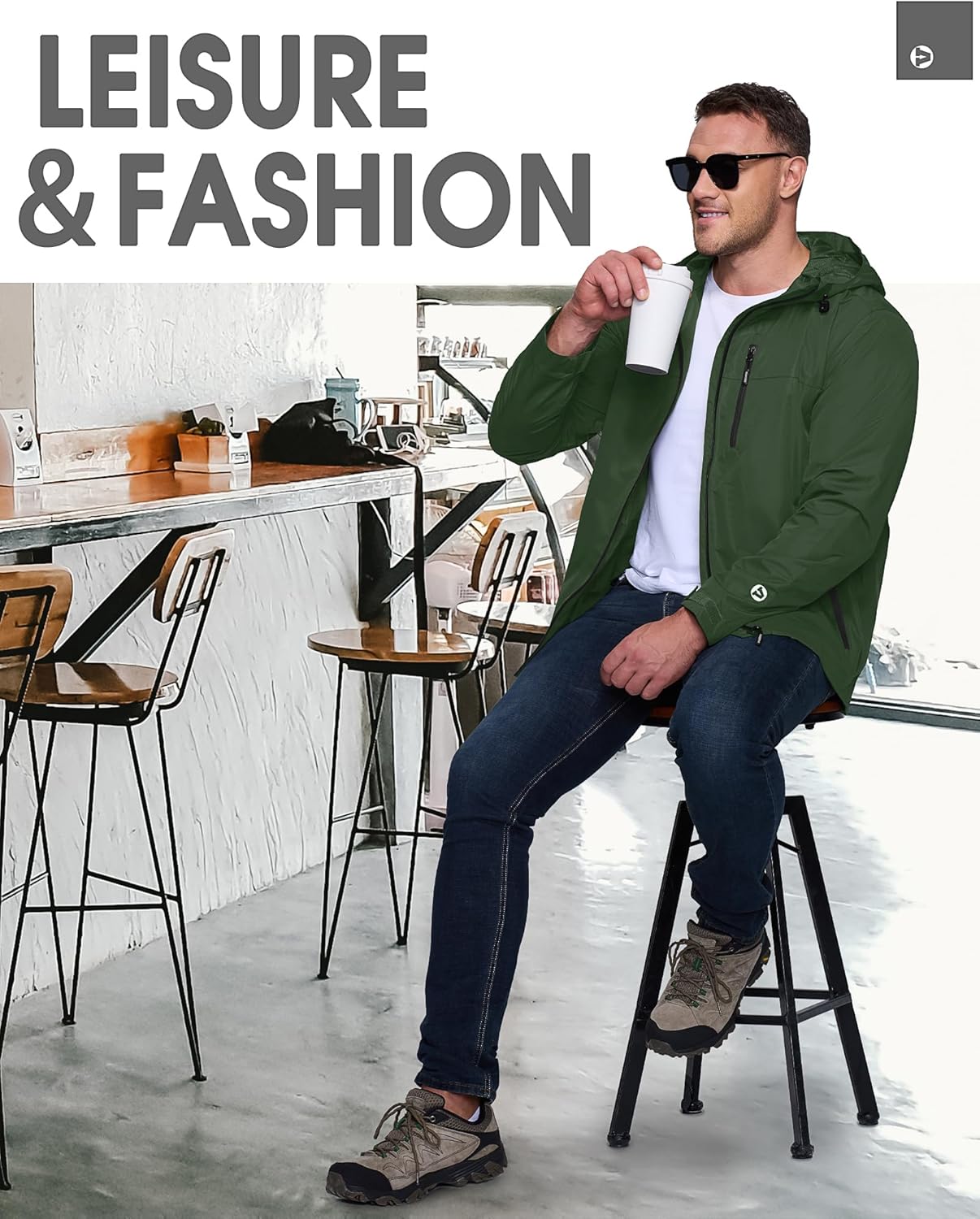 Thumbnail 6 de Outdoor Ventures Regenjacke Herren – wasserdicht, atmungsaktiv und packbar