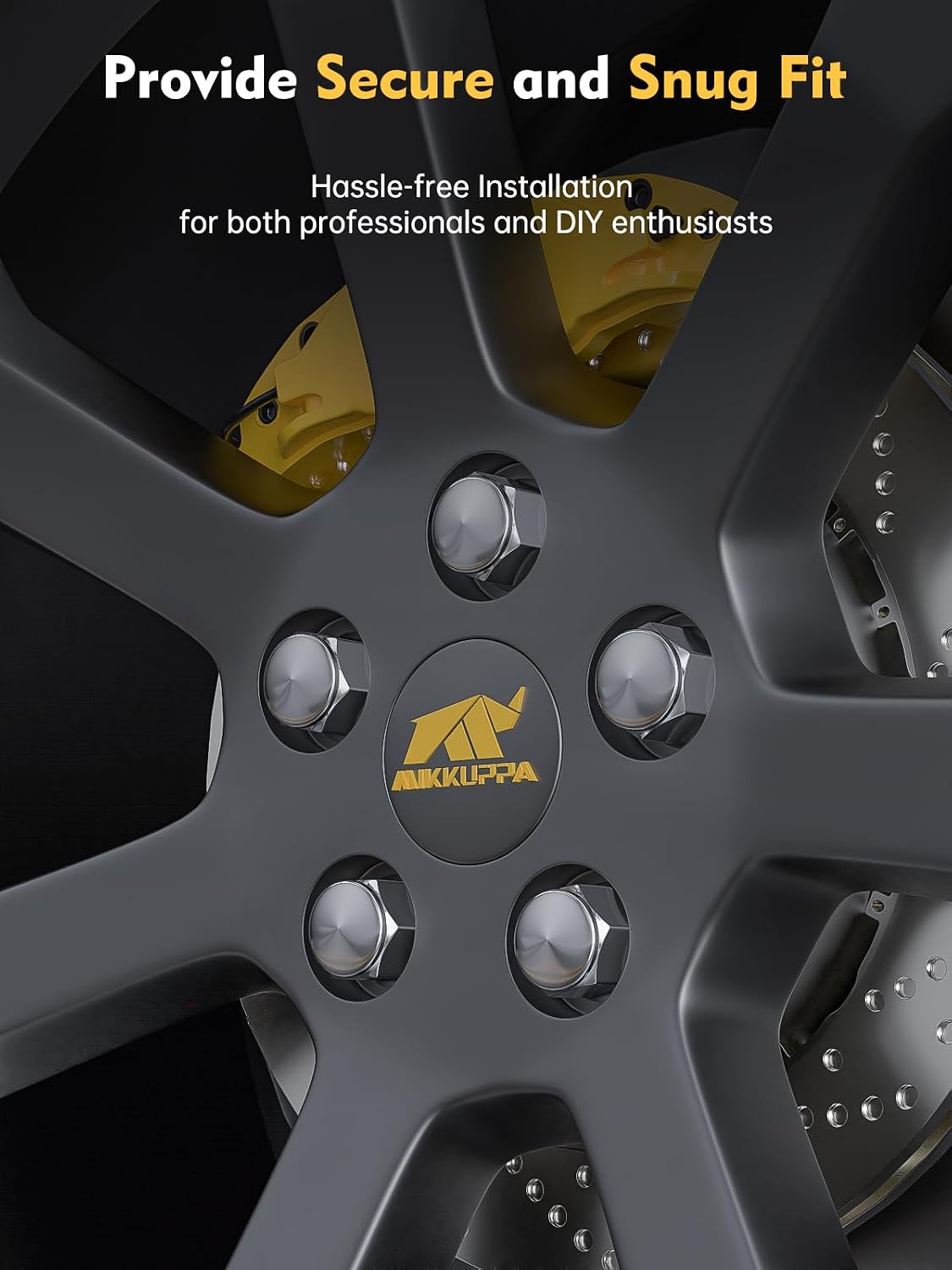 Thumbnail 5 de MIKKUPPA M14x1.5 OEM Lug Nuts — 20‑Piece Chrome Replacement for Ford Mustang, Edge, Explorer & Maverick